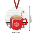 thumbnail image 4 of TUITOONM Coffee Mug Pattern Christmas Tree Hangings Door Window Wall Pendant Holiday Party Scene Props Home Winter Decoration, 4 of 4