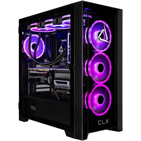CLX SET Gaming Desktop, AMD Ryzen 7 7800X3D, 32GB RAM, NVIDIA GeForce RTX 5070 12 GB, 2TB SSD, Windows 11 Home, TGMSETRTA5302BM