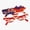 D, variant on 4th of July Party Sunglasses Sparkly Patriotic Eyewear Red White Blue Star Glasses 7 Designs for Independence Day Events