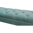 Jennifer Taylor Home Alma Tufted Flare Arm Entryway Bench, Arctic Blue