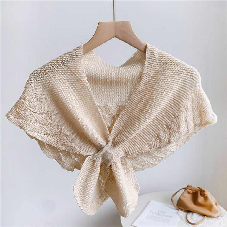 Women s Small Shawl Wraps Fishtail Knitted Shoulder Shrug Flapper