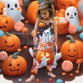 thumbnail image 2 of MIASHUI Combinaison pour Filles Tenue Confortable Sans Manches Imprimés Halloween Pantalon Décontracté, 2 of 5