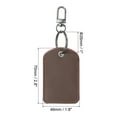 thumbnail image 2 of Uxcell Leather Key Fob, 2 Pack Genuine Leather Key Fobs DIY Keychain Holder for Home Office Keys, Brown, 2 of 6