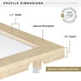 thumbnail image 5 of MCS Studio Gallery 8.5x11 Picture Frame Natural Woodgrain Engineered Wood, Rectangle Photo Frame for Photos, Posters & Art Prints & Easel for Tabletop Display (2-Pack), 5 of 7