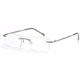 thumbnail image 1 of Cyxus Blue Light Glasses Frameless Rectangle para hombres y mujeres Anti Eye Strain Block Ultraviolet Clear Lenses Cyxus Style, 1 of 8