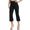 Black, variant on Tittly Palazzo Pants Wide Leg Pants Woman Women's Color High Waist Pocket Sports Fitness Yoga Wide Leg Capris Pants Sweatpants Women Yoga Pants Black L