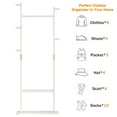 thumbnail image 6 of Coat Racks solid wood hanger 23.6* 11*64.1in Solid environmental protection easy to assemble beautiful can be placed in the bedroom/entrance/living room, 6 of 7