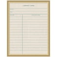 thumbnail image 4 of Kate and Laurel Framed Fabric Pinboard 20 x 26, Linen Library Card Printed Linen Classic Bulletin Board for Use as a Vision Board or Wall Organization, Florence Gold Frame, 4 of 8