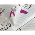 thumbnail image 4 of Ambesonne Sports Theme Quilted Bedspread Set 3 Pcs, Lady Pilates Exercise, King Size, Off White Blush and Pink, 4 of 5