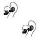thumbnail image 1 of Bearachild Teléfonos inteligentes con cable Auriculares intrauditivos Auriculares deportivos Jack de 3,5 mm Entrenamiento Correr Auriculares HD Negro 2Conjunto, 1 of 6