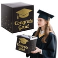 thumbnail image 1 of Graduation Card Box Holder Congrats Grad Foldable Cardboard Decorations Box For Graduation Decoration And Grad Parties, 1 of 9