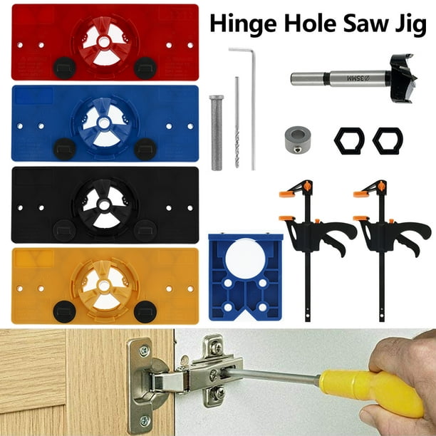 Hotbest 35mm Concealed Hinge Hole Saw, How To Put Hinge Holes In Kitchen Doors