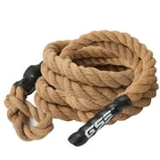 GSE Games & Sports Expert Sisal Climbing Rope, Gym Fitness Training Rope for Indoor/Outdoor Climbing Exercises, Strength Training