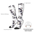 thumbnail image 5 of Knee High Socks for Men and Women, Cartoon Cute Husky Dog Althletic Compression Socks, Support Long Tube Socks for Outdoor Sport, Calf Socks, High Stockings for Women Men, 5 of 7