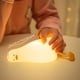 thumbnail image 2 of Luz nocturna de pato, bonita y pequeña luz nocturna para niños, lámpara de noche táctil recargable portátil de pato de silicona, 2 of 6