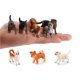 thumbnail image 3 of Yuarrent Mini muñeco de cachorro de dibujos animados de 9 Uds., figurita ligera, adornos, juguetes de animales bonitos, modelo de colección, juguete, Decoración del hogar Yuarrent HA038834-00, 3 of 6