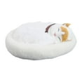 thumbnail image 3 of Simulation Animal Model Ornaments, Creative Birthday Realistic Breathing Cat Plush Toy Soft Stuffed Electronic Pet Home Decor, 3 of 12