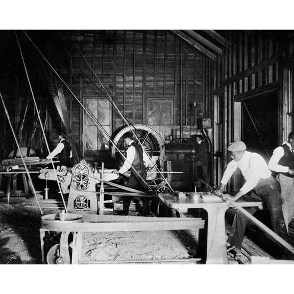 Print: Wood Work Shop Of Claflin University, Orangeburg, South Carolina