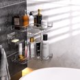 thumbnail image 3 of Vdomus 3 Pack Corner Shower Caddy Shelf, No Drilling, Rust Proof, 3 of 9