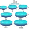 thumbnail image 6 of Foldable Dog Kiddie Pool - Hard Plastic Kids Paddling Pool Toddler Baby Swimming Pools for Backyard Collapsible Whelping Box Pet Doggie Cats Wading Pools Bathtub for Puppy Large Dogs 63In, 6 of 8