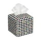 thumbnail image 1 of Fotbe Black And White Houndstooth Porta Pañuelos Decorativo de Cuero, Caja Cuadrada Moderna para Pañuelos Faciales, Organizador y Dispensador 5x5x5'', 1 of 7