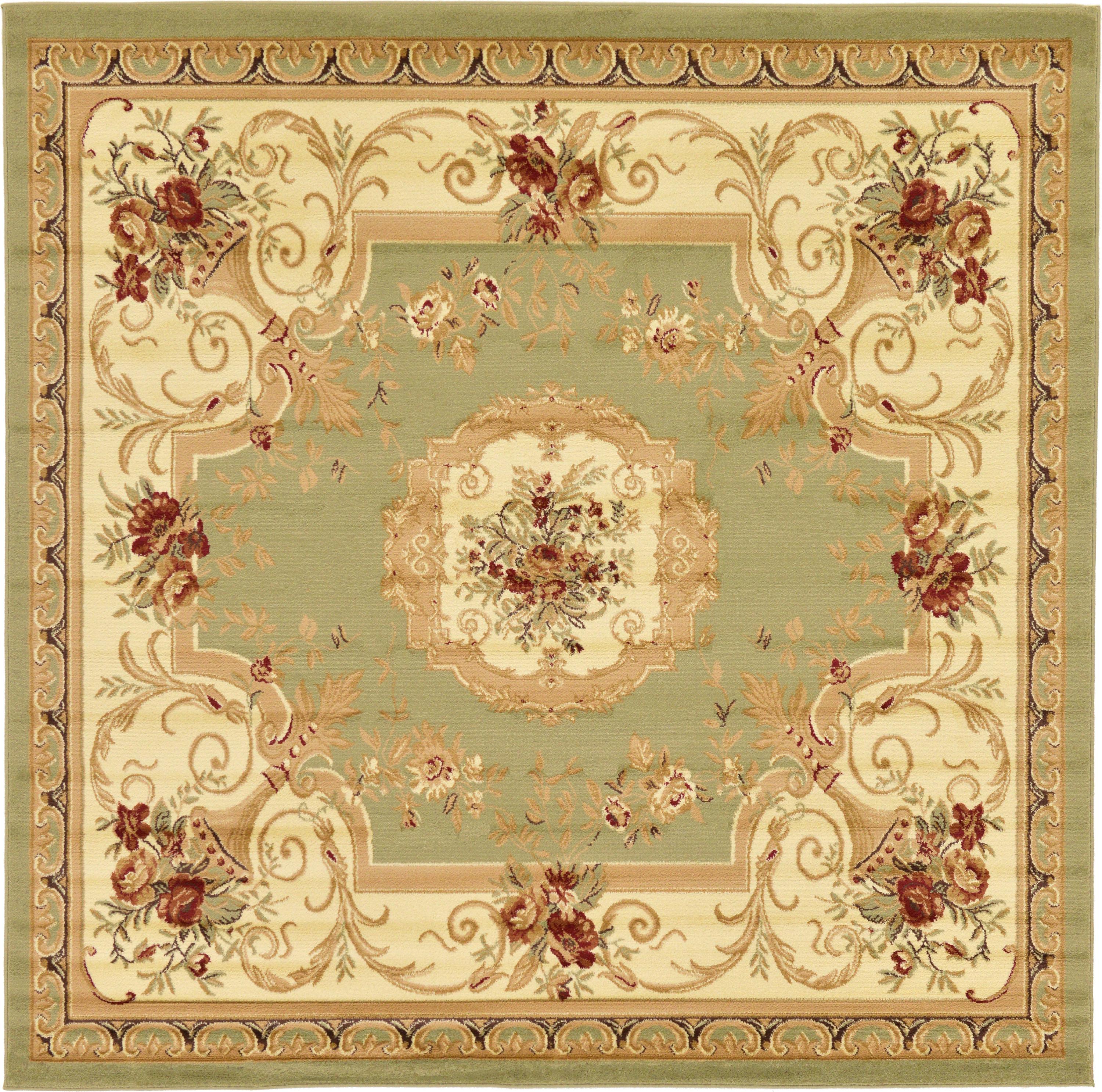 Unique Loom Henry Versailles Vintage Floral Area Rug or Runner