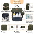 thumbnail image 3 of Mochila para Pañales ROSEGIN 42L Impermeable para Viaje Verde Ejército, 3 of 8