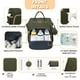 thumbnail image 3 of Mochila para Pañales ROSEGIN 42L Impermeable para Viaje Verde Ejército, 3 of 8
