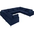thumbnail image 2 of Meridian Furniture Julia Navy Velvet Modulaire Sectionnel, 2 of 4