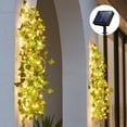 thumbnail image 6 of Vadktai Solar Vine String Lights, LED Solar String Lights, Artificial Ivy Leaf Solar Plant Vine Lights, Outdoor Ivy Fairy Lights for Outside Wedding Garden Fence Wall Hanging Decor, 6 of 9