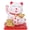 White, variant on YAHHU Solar Powered Waving Lucky Wealth Cat Figurine, 3.5 Inch Chinese Feng Shui Beckoning Money Cat for Car Dashboard, Office Desk, Home Decor and Business Opening Gift, Yellow