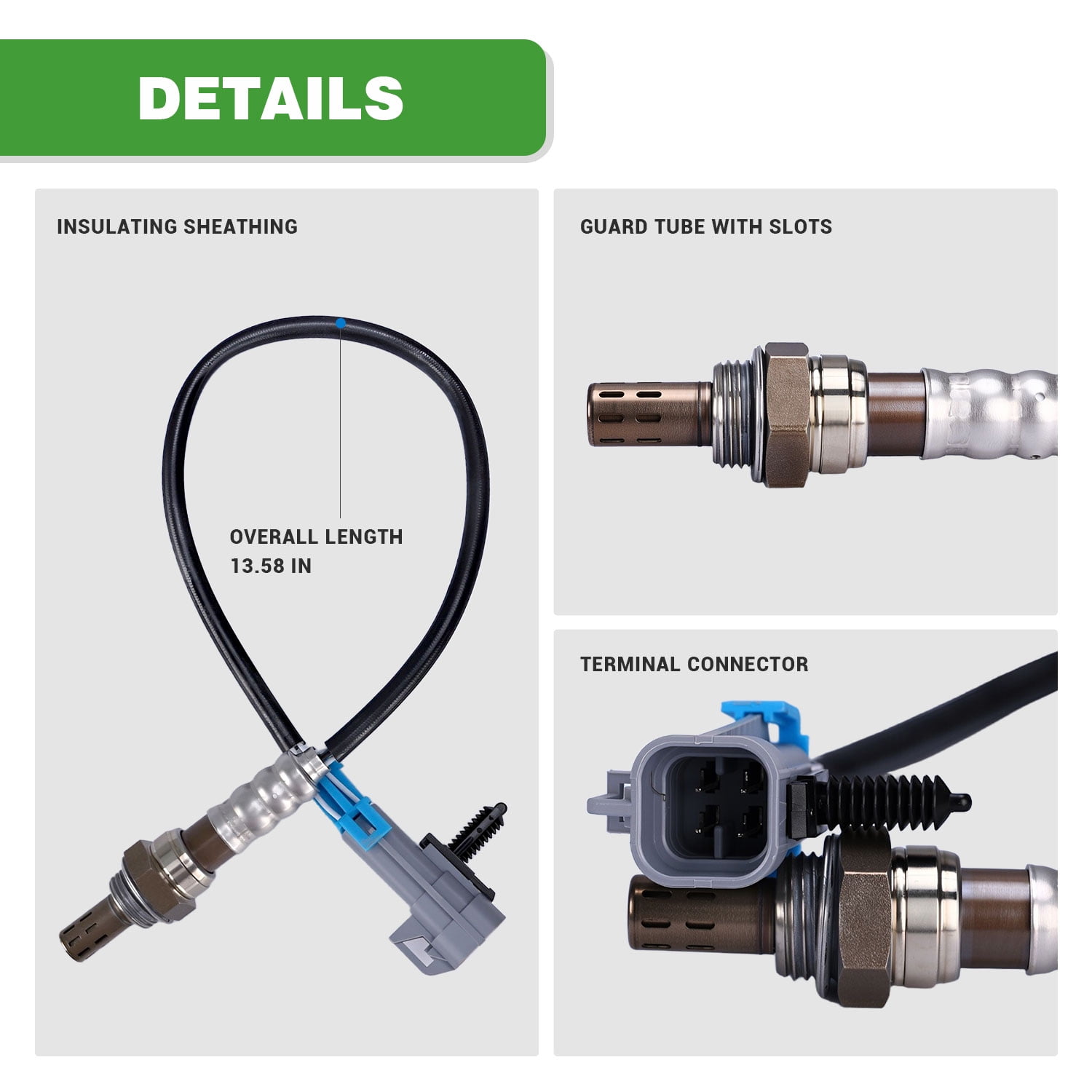 Techie 234-4668 Oxygen O2 Sensor Upstream for 05-09 Buick LaCrosse,07-13 Chevrolet Silverado/Suburban 1500,08-14 GMC Yukon GMC Sierra,Replace for 12583804, 213-3866,15284, 21546