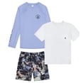 thumbnail image 3 of Volcom Youth Boy's 3 Piece Swim Set, Tee, Swim Short and Rashguard (US, Alpha, Small, Regular, Blue), 3 of 3