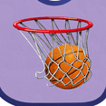 thumbnail image 4 of Inktastic Basketball Swish Boys or Girls Baby Bib, 4 of 4