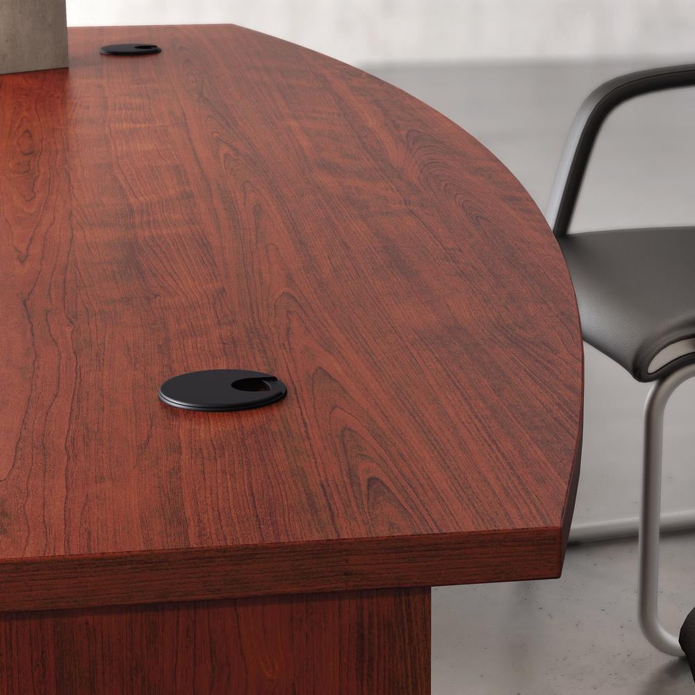 Sauder Affirm 72" x 36" Bowfront Executive Desk in Classic Cherry