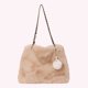 thumbnail image 4 of Bolso Hombro Peludo para Mujer Bolso Bandolera Felpa Suave Bolso Invierno Con (Caqui), 4 of 9