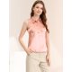 thumbnail image 3 of Allegra K Camisa De Carrera Elegante Con Cuello Sin Mangas De Satén Para Mujer Oro rosa S Unique Bargains Camisa, 3 of 6