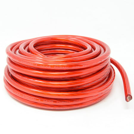 50 Feet 4 Gauge Red Power Ground Wire Primary Battery Cable Car Audio (The Best Amplifier For Car Audio)