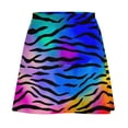 thumbnail image 5 of Tiger Stripes Skirt Abstract Line Print Modern Mini Skirts Summer High-waisted Graphic Aes, 5 of 7