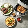 thumbnail image 7 of Casabay 4 QT Air Fryer with Viewing Window, 1500W 8-in-1 Electric Hot Air Fryer Oven, Digital Display, Compact Multi-Functional Cooker for Home Kitchen, White, 7 of 7