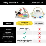 Baby Einstein Zens Activity Milestones Plush Gym, Unisex, Multicolor, For Ages Infant to Toddler