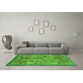 thumbnail image 3 of Ahgly Company Indoor Square Abstract Green Modern Area Rugs, 5' Square, 3 of 4
