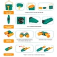 thumbnail image 4 of Set de camping Meland Kids con tienda de campaña, fogata y accesorios, color verde, 4 of 6