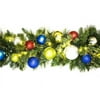 Led Blended Pine Garland Decorated With The Fiesta Ornament Collection