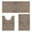 Brown, variant on Vaukki Geometric Bathroom Rug Set of 3 Microfiber Soft Absorbent Non Slip Bath Rugs for Bathroom,(18"x26"+20"x47"+20"x24",Dark Blue)
