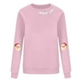 thumbnail image 7 of yoeyez Christmas Sweatshirts for Women Retro Santa Claus Graphic Sweatshirts Xmas Long Sleeve Shirts Crewneck Pullover Tops, 7 of 7