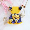 thumbnail image 4 of Toddler Girls Fly Sleeve Casual Vest Tops And Floral Prints Shorts 2Pcs Outfits Kids Girl Summer Beach Clothes, 4 of 8