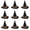 Black, variant on Mini Witch Hat 10/20 Pcs Colorful Small Witches Hats for Crafts Halloween Party Decor, Festive Table Supplies and Craft Accessories