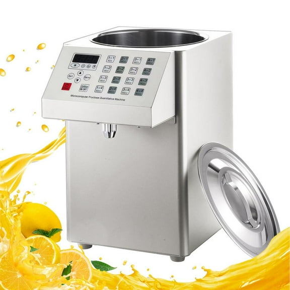 Mulaxen Automatic Fructose Dispenser for Commercial 8L Electric Fructose Sugar Syrup Quantitative Machine Syrup Machine Fructose Machine for Milk Tea Soft Drink Cafe and Bakery kind