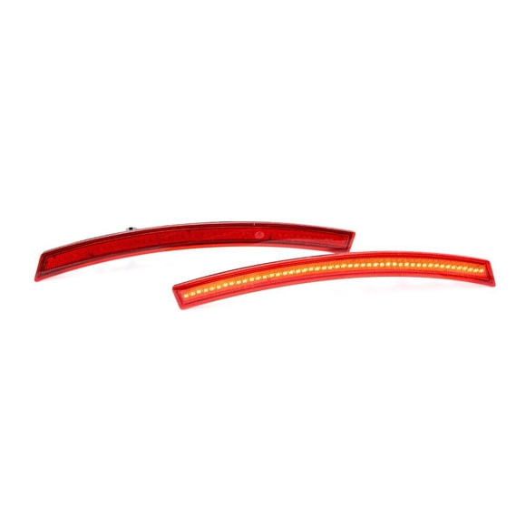 Rear Bumper Red LED Side Marker Lights for 2014-19 for Chevrolet for Corvette C7 Red Lens -